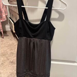 Lululemon Athletica Black and Gray Camisole